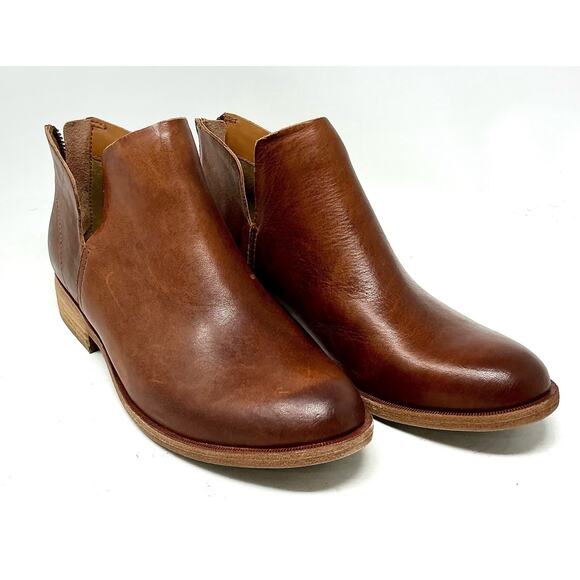 🆕Kork-Ease Womens Leather Renny Tan Rum Ankle Booties Boots Size 8 NIB - Picture 4 of 12